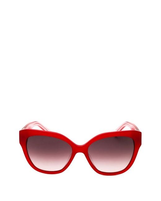 Kate Spade Red Savanna Cat-Eye Sunglasses