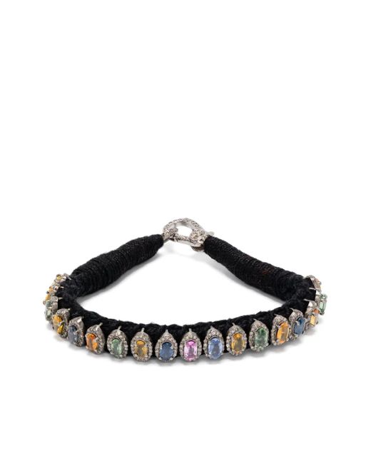 JIA JIA Metallic Sapphire Statement Bracelet