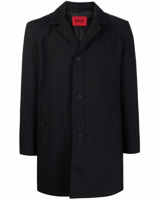 Plumífero con cremallera y botones BOSS by HUGO BOSS de Tejido sintético de  color Negro para hombre - Lyst