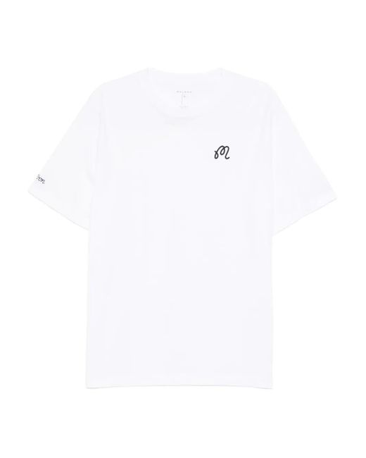 Malbon Golf White Bermuda T-Shirt for men
