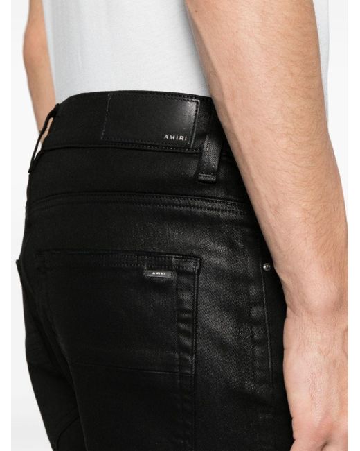 Amiri Jeans Met Gescheurd Detail in het Black voor heren