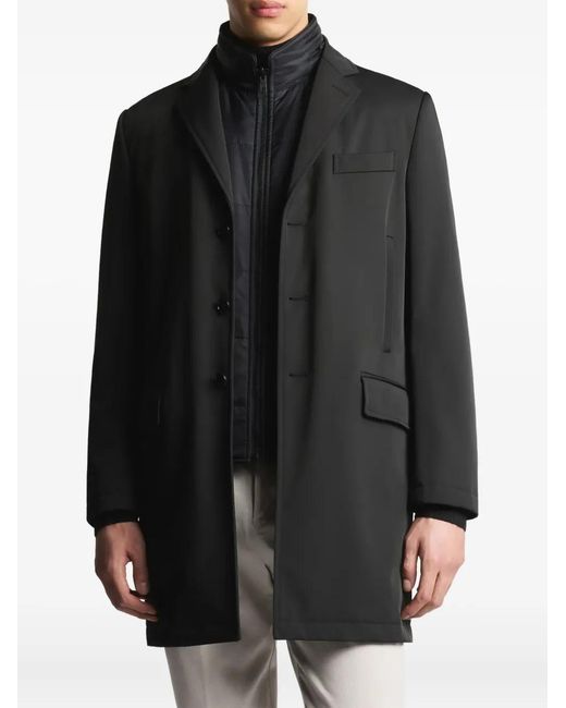 Fay Black Costume À Simple Boutonnage for men