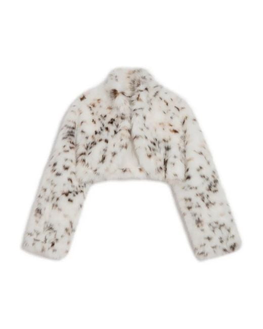 Apparis White Odette Cropped Jacket