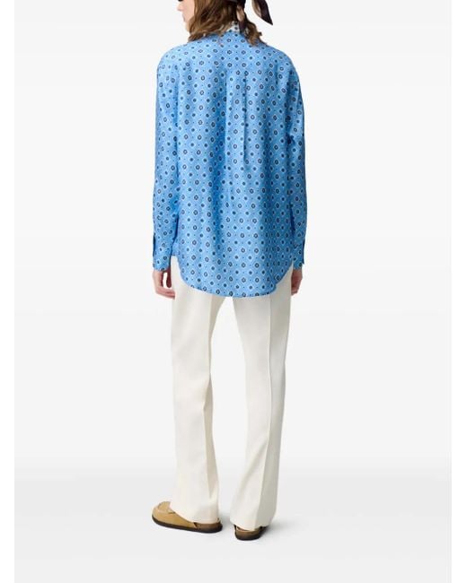 Claudie Pierlot グラフィック シャツ Blue