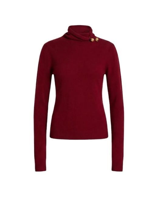 Pull À Col Roulé Alberta Ferretti en coloris Red