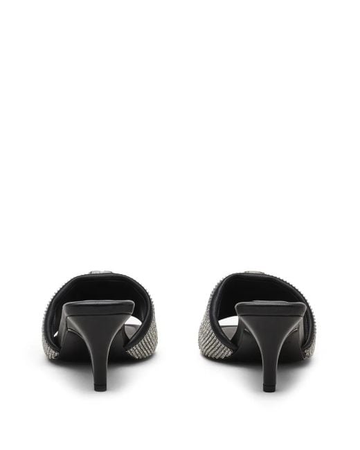 Sandalias The Rhinestone J Marc con tacón de 65 mm Marc Jacobs de color Black