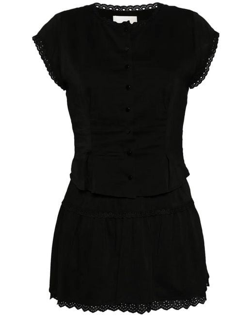 Reformation Black Valetta Two Piece