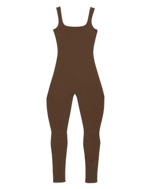 Entire studios Brown Square Neck Jumpsuit