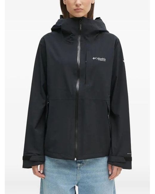 Columbia Black Ampli-Dry Ii Hooded Performance Jacket