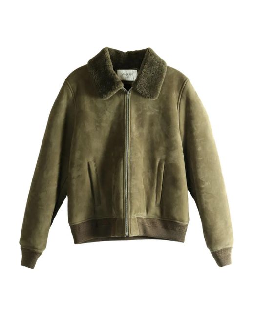 Shearling collar jacket Saint Laurent de hombre de color Green
