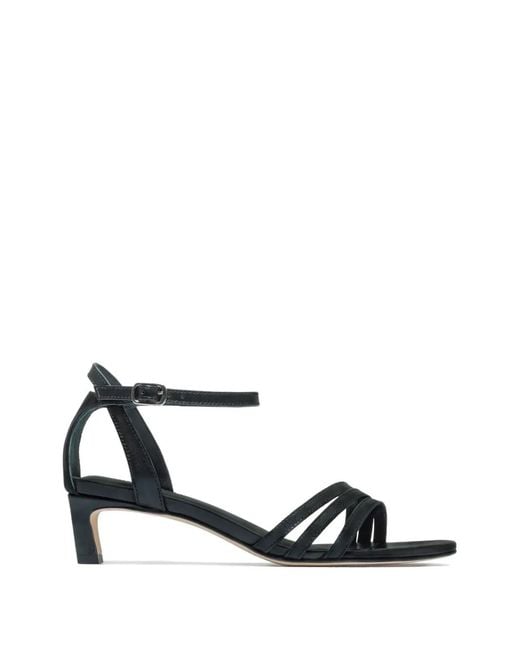 Bernardo White Lima Strappy Heeled Sandals