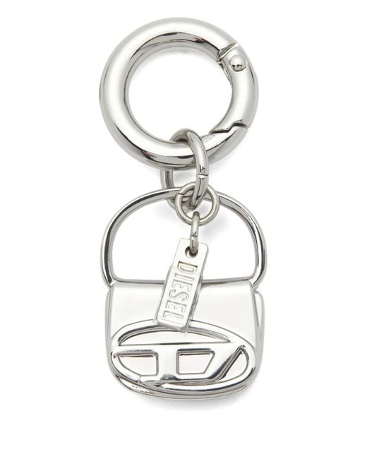 DIESEL White Charm-1Dr Logo Keyring