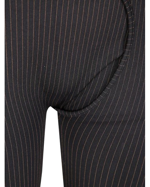OTTOLINGER Black Pinstriped Trousers