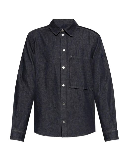 Moncler Klassisches Jeanshemd in Blue für Herren