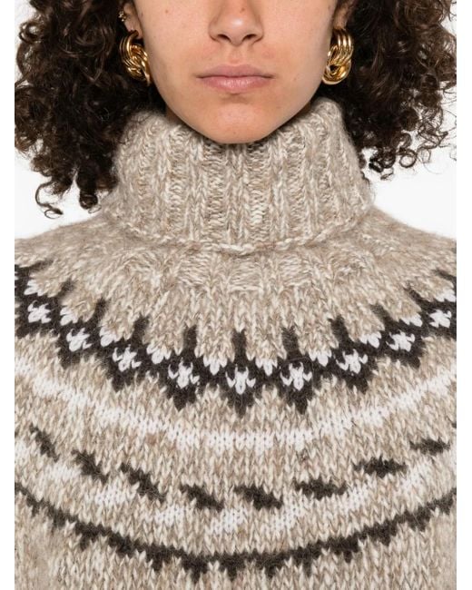 Jersey Laila con cuello alto P.A.R.O.S.H. de color Gray