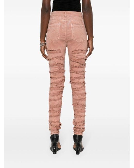 Jeans skinny Detroit Cut di Rick Owens in Pink