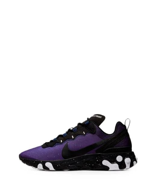 Nike Blue React Element 55 Sneakers for men