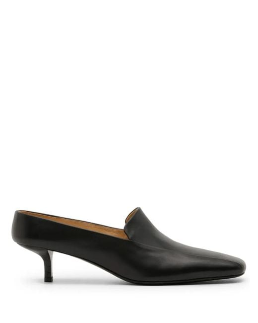 Marsèll Black Spazzola Brushed-Leather Mules