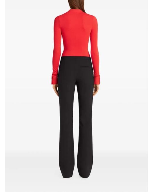 Courreges Red Zip-Up Body