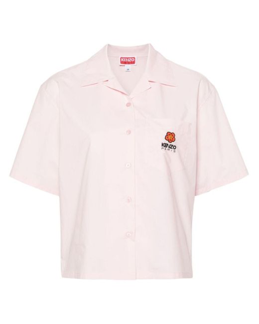 KENZO Pink Boke Flower Hemd