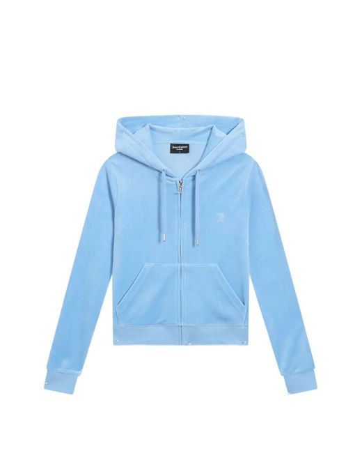 Juicy Couture Blue Robertson Velour Hoodie