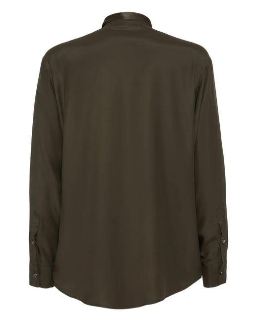 DSquared² Green Satin Shirt for men