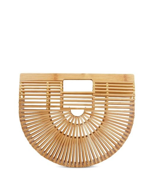 Cult Gaia Natural Mini Ark Bamboo Tote Bag