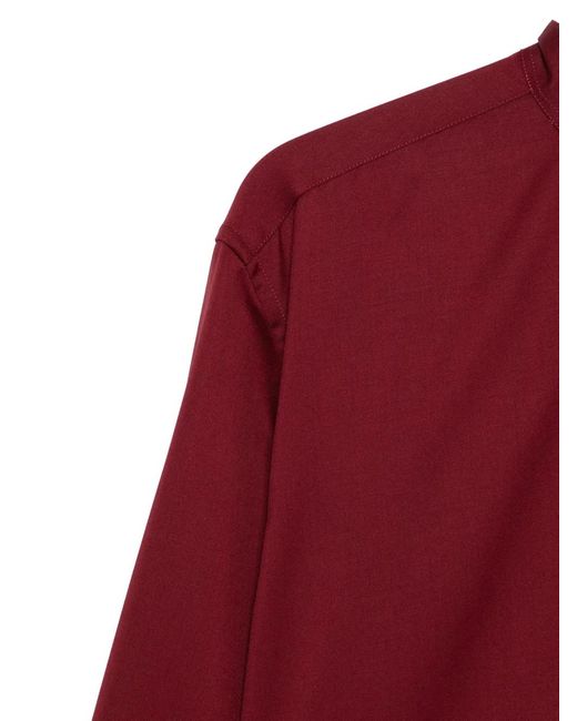 ARMARIUM Red Beatrice Buttoned Top