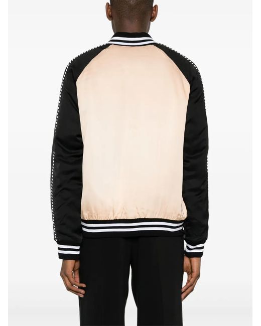 BLUE SKY INN Black Graphic-Print Bomber Jacket for men