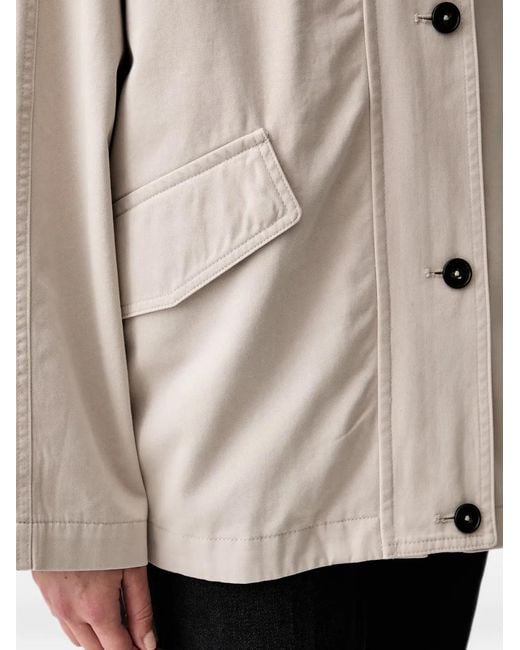 Marc O' Polo Natural Hooded Button-Front Jacket