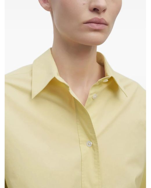 The Row White Millerina Shirt In Cotton
