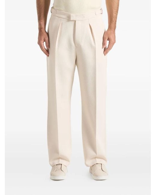 Manière De Voir Dorian Twill-Hose mit Falten in Natural für Herren