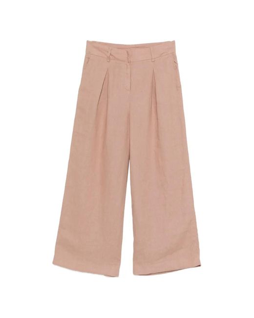 MAISON 123 White Tino Pleated Cropped Palazzo Pants