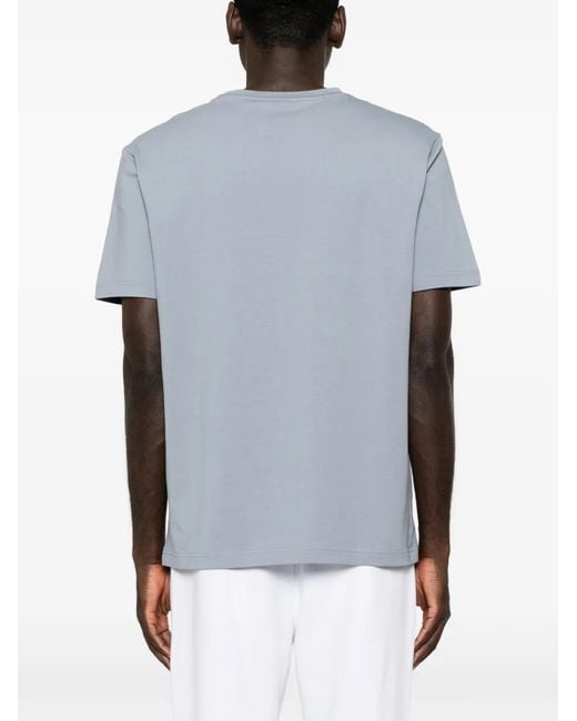 Boss Gray Graphic-Print T-Shirt for men