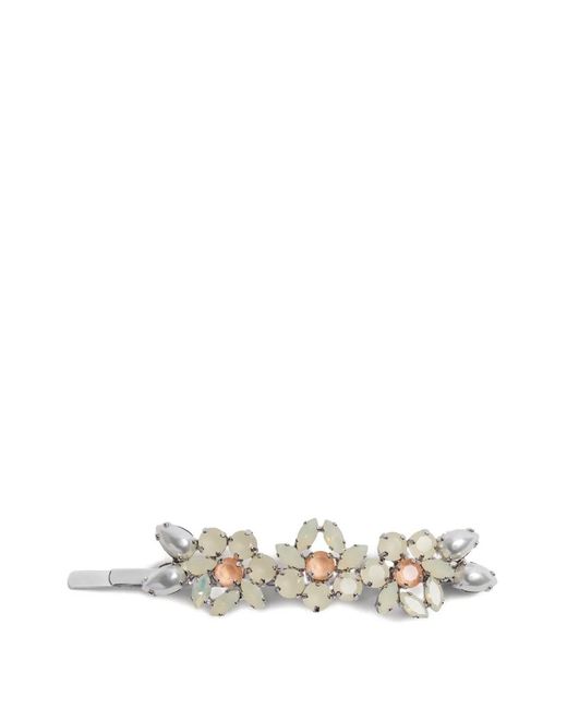 Simone Rocha White Heartbloom Hair Clip