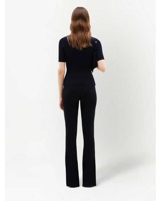 Courreges Flared Broek in het Blue