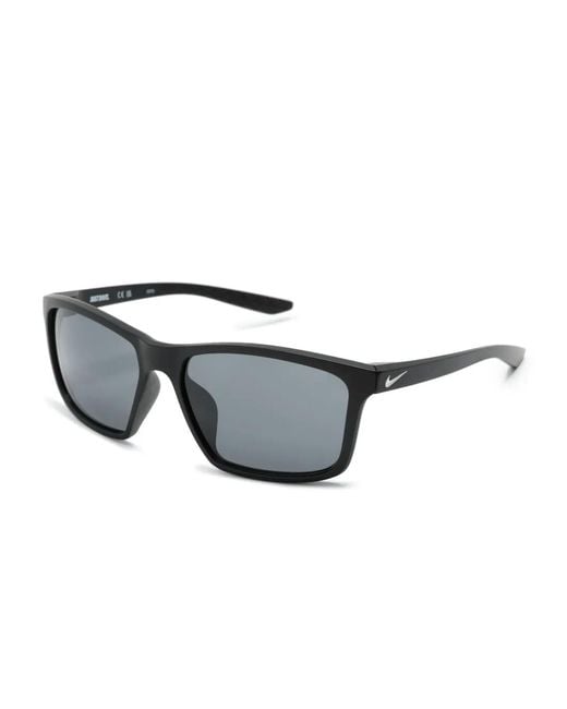 Nike Gray Valiant Terrain Tint Rectangle-Frame Sunglasses