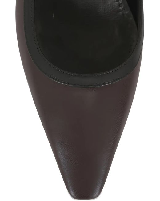 Manolo Blahnik Brown Filotas Flat Pumps