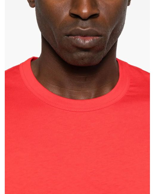 メンズ Comme des Garçons ラウンドネック Tシャツ Red