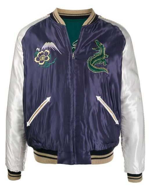Lacoste X Taylor Toyo Bomberjacke in Blau f r Herren Lyst DE