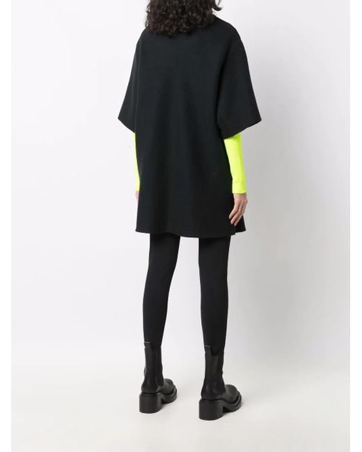 Raf Simons Black Embroidered-Logo Knitted Dress
