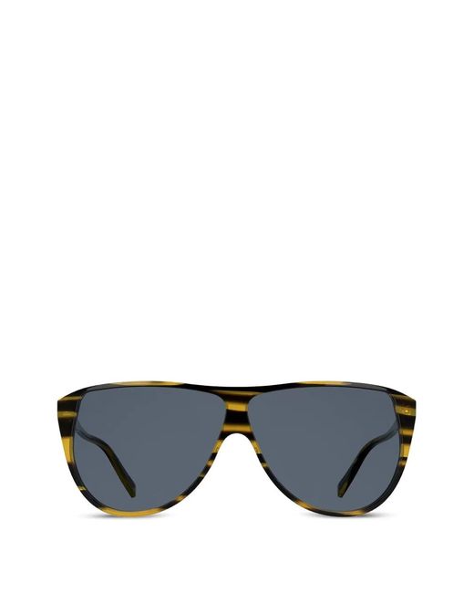 Karl Lagerfeld Blue Pilot-Frame Sunglasses