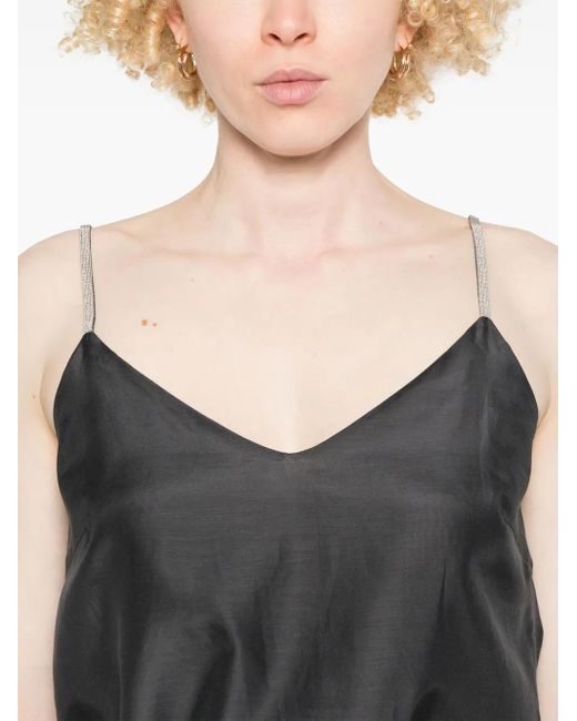 Peserico オーガンザ トップ Black