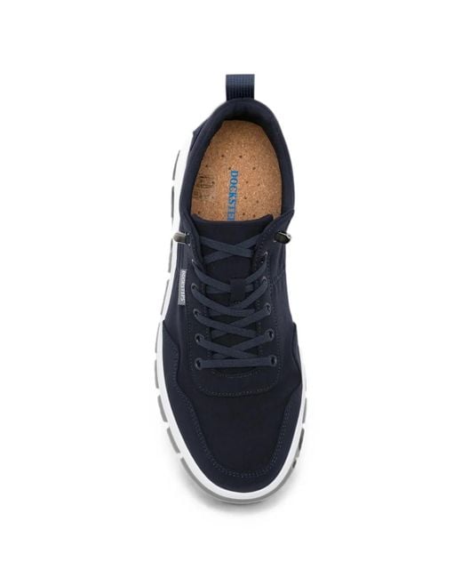 Docksteps Blue Lace-Up Pull-Tab Sneakers for men