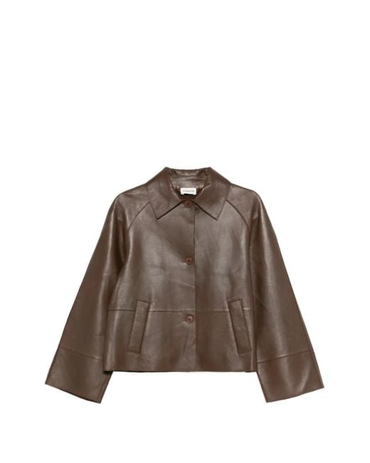 P.A.R.O.S.H. Brown Leather Jacket
