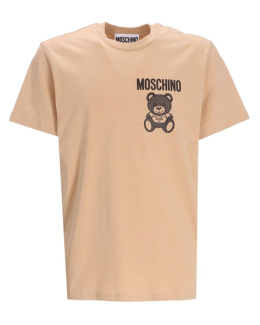 Moschino T-Shirt mit Teddy-Print in Natural für Herren
