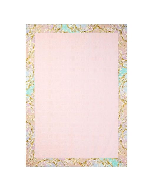 Philipp Plein Pink Serviette À Motif Baroque