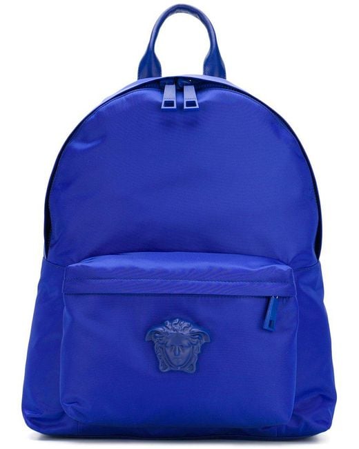 Versace Blue Medusa Backpack for men