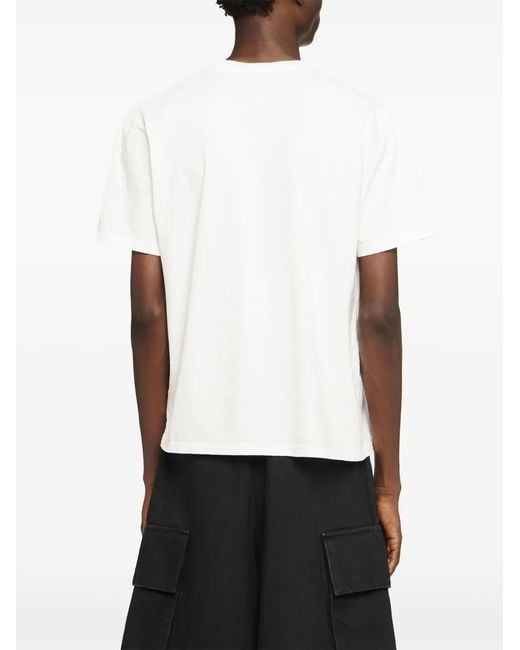 J.W. Anderson White Jw Anderson Short Sleeves T-Shirt With Logo for men