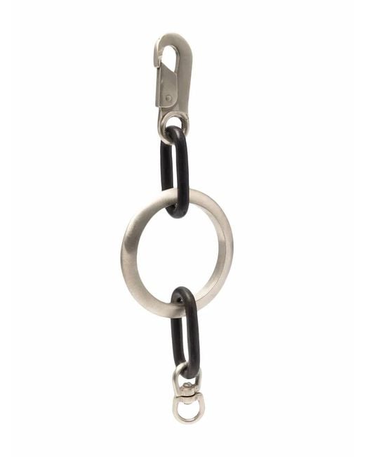 Parts Of 4 Metallic Geometric Chain Keyring